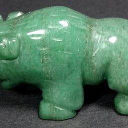 Buffalo made from Green Aventurine