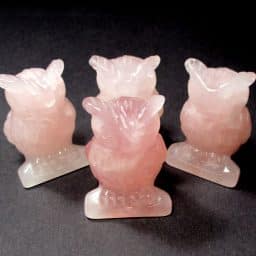 Rose Quartz Owl