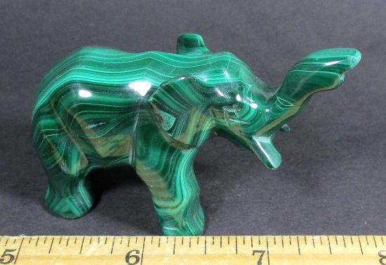 CV315 Malachite Elephant - The Rock Shed