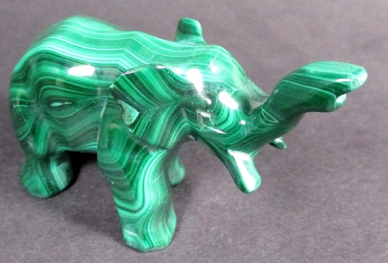 CV315 Malachite Elephant - The Rock Shed