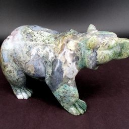 Moss Agate Bear