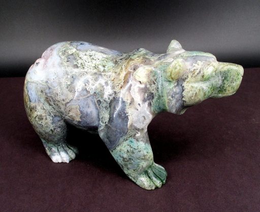 Moss Agate Bear