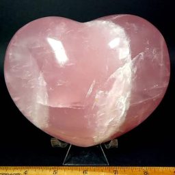 Heart carved from Rose Quartz