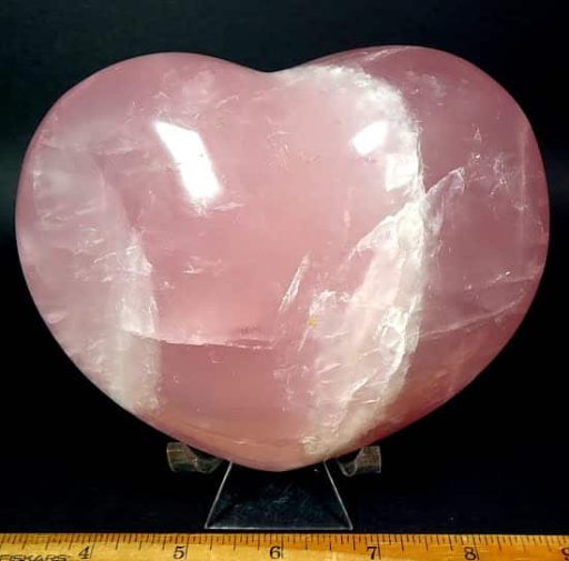 Heart carved from Rose Quartz