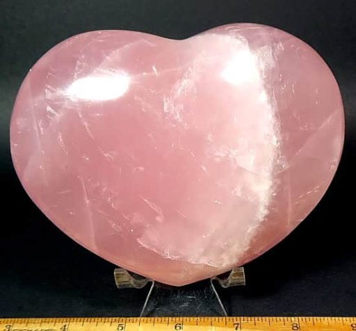 Heart carved from Rose Quartz