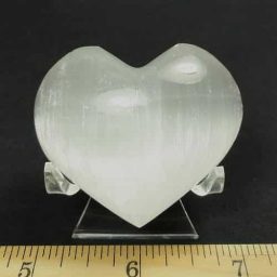 Selenite Heart from Morocco