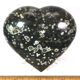 heart carved from Ocean Jasper