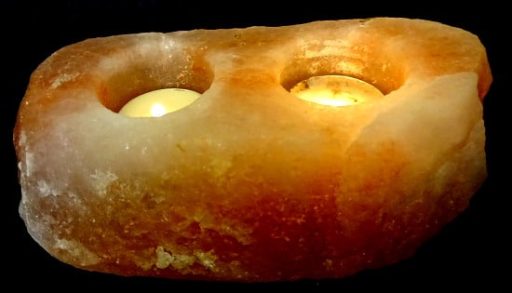 Himalayan Salt Crystal Candle Holder