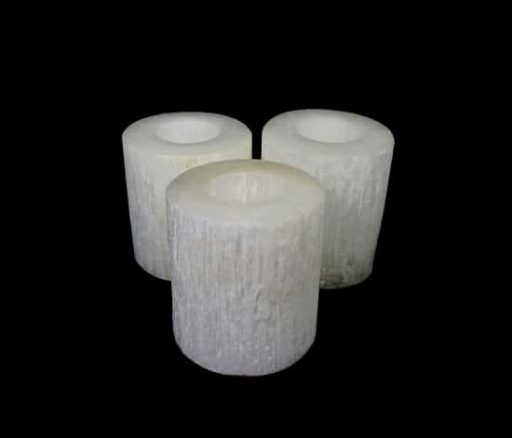 Selenite Candle Holder