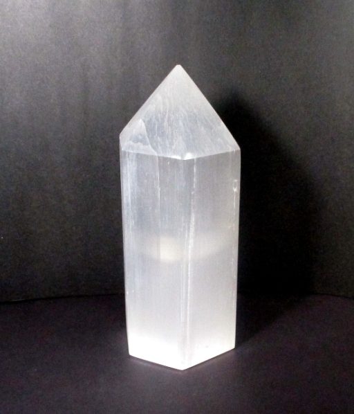 Selenite Obelisk Lamp