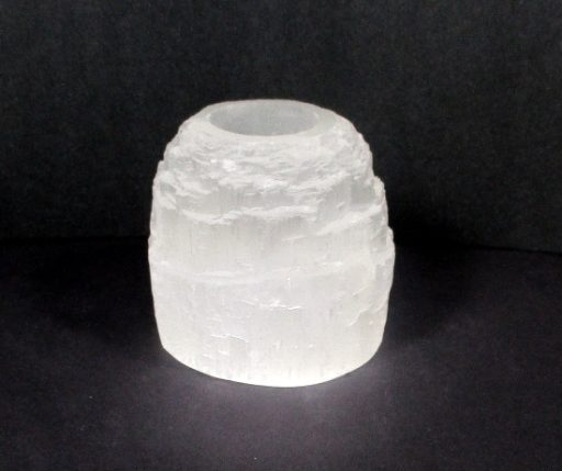 Selenite Candle Holder