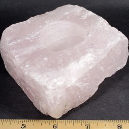 Rose Quartz Candle Holder