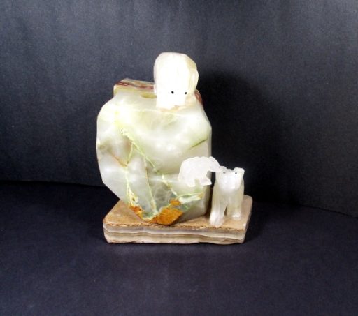 Onyx Bear Family Lamp