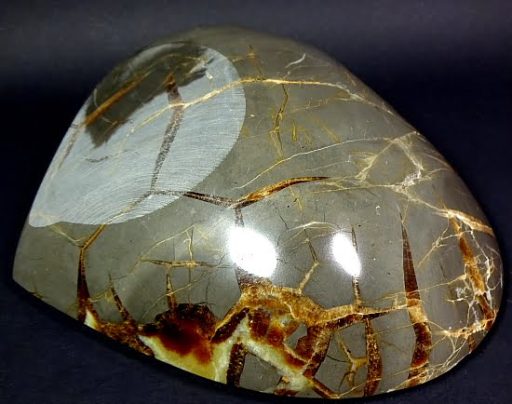 gemstone Heart made from Septarian Nodule from Madagascar