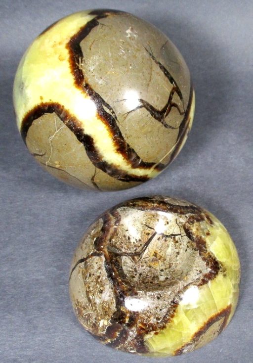 Septarian Sphere with Stand