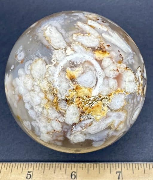 SP316 Flower Agate Sphere - Image 3