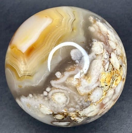 SP316 Flower Agate Sphere - Image 8