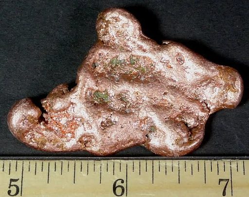 natural, native Copper from Keweenaw Peninsula, Michigan