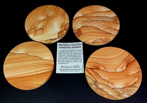 Picture Sandstone set of 4 coasters