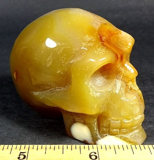 Brazilian Agate Skull