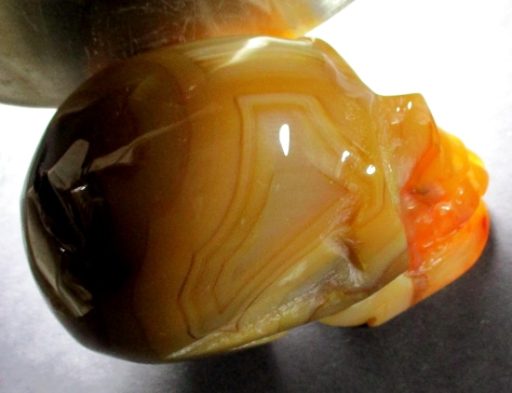 Carnelian Agate Skull