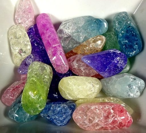 Dyed Crackle Quartz