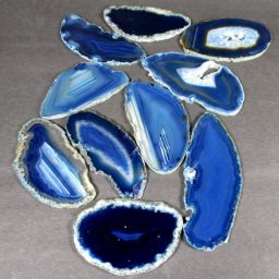 Small Blue Brazilian Agate Slabs