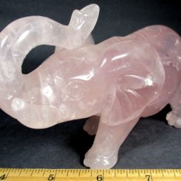 CV100 Rose Quartz Elephant