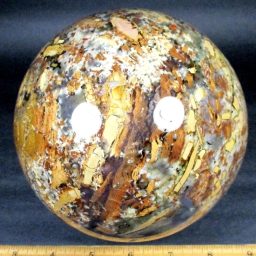 BRECCIATED JASPER SPHERE