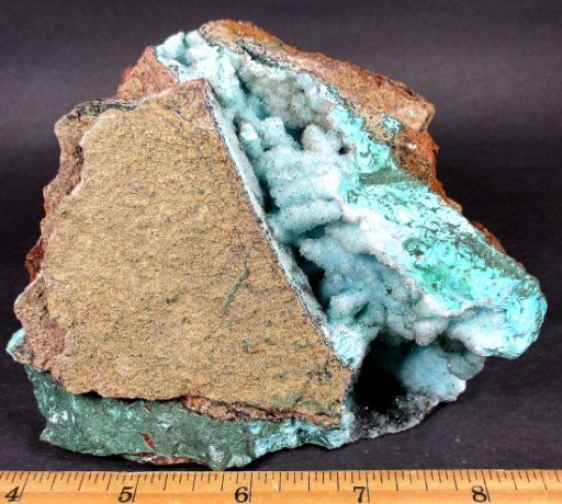 Hemimorphite with Malachite