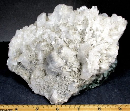 Calcite on Fluorite