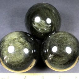 Silver Sheen Obsidian Sphere