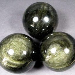 Silver Sheen Obsidian Sphere