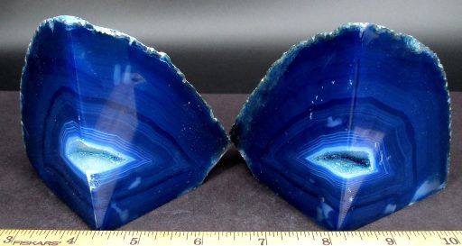 Brazilian Agate Bookends