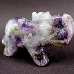 Chevron Amethyst Elephant