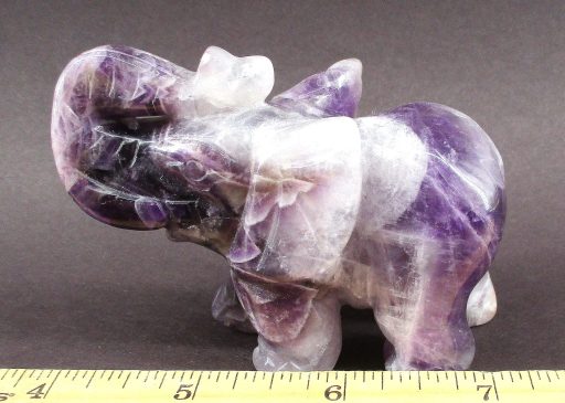 Chevron Amethyst Elephant