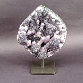 Amethyst Geode on a Metal Stand
