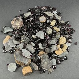 Assorted Rough and Polished South Dakota Garnet.