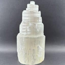 Selenite Crystal Tower Lamp