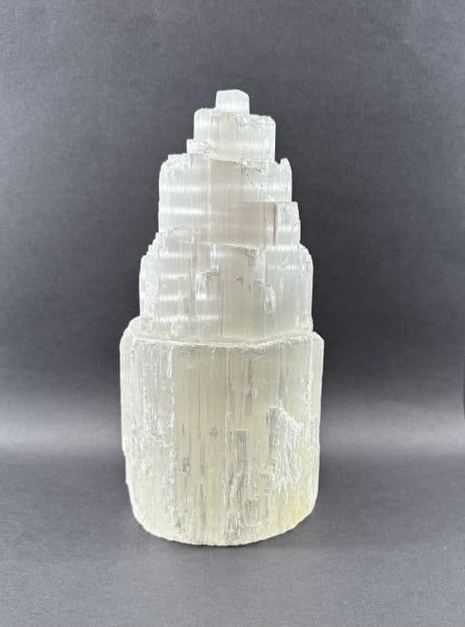 Selenite Crystal Tower Lamp