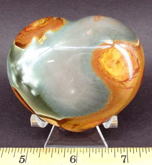 Poly Chrome Jasper Heart