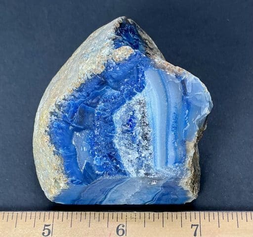 Blue Brazilian Agate End