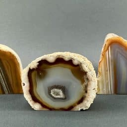 Natural Brazilian Agate End Set