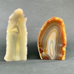 Natural Brazilian Agate End Set