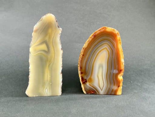 Natural Brazilian Agate End Set