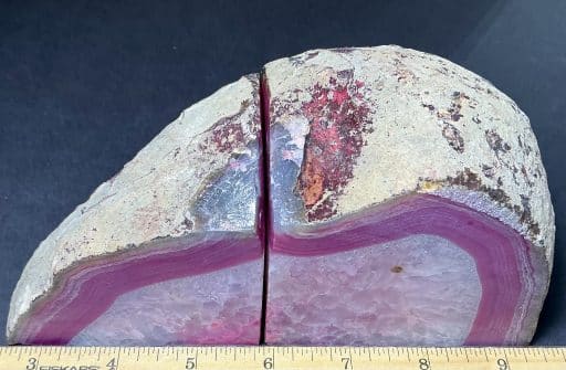 Pink Brazilian Agate Bookends