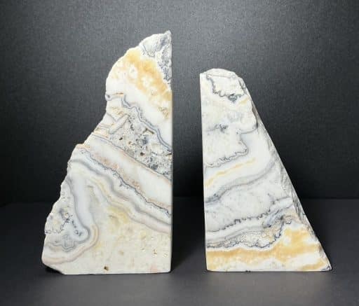 Zebra Calcite Bookends