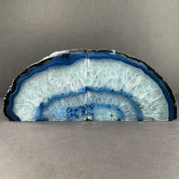 Blue Brazilian Agate Bookends