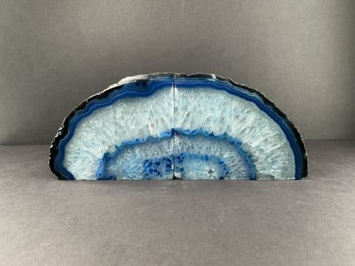 Blue Brazilian Agate Bookends