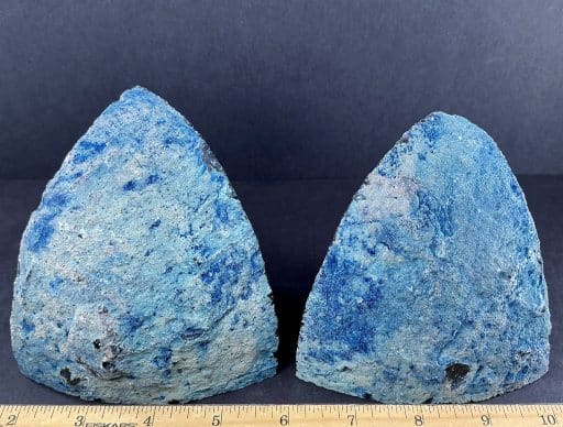 Blue Brazilian Agate Bookends